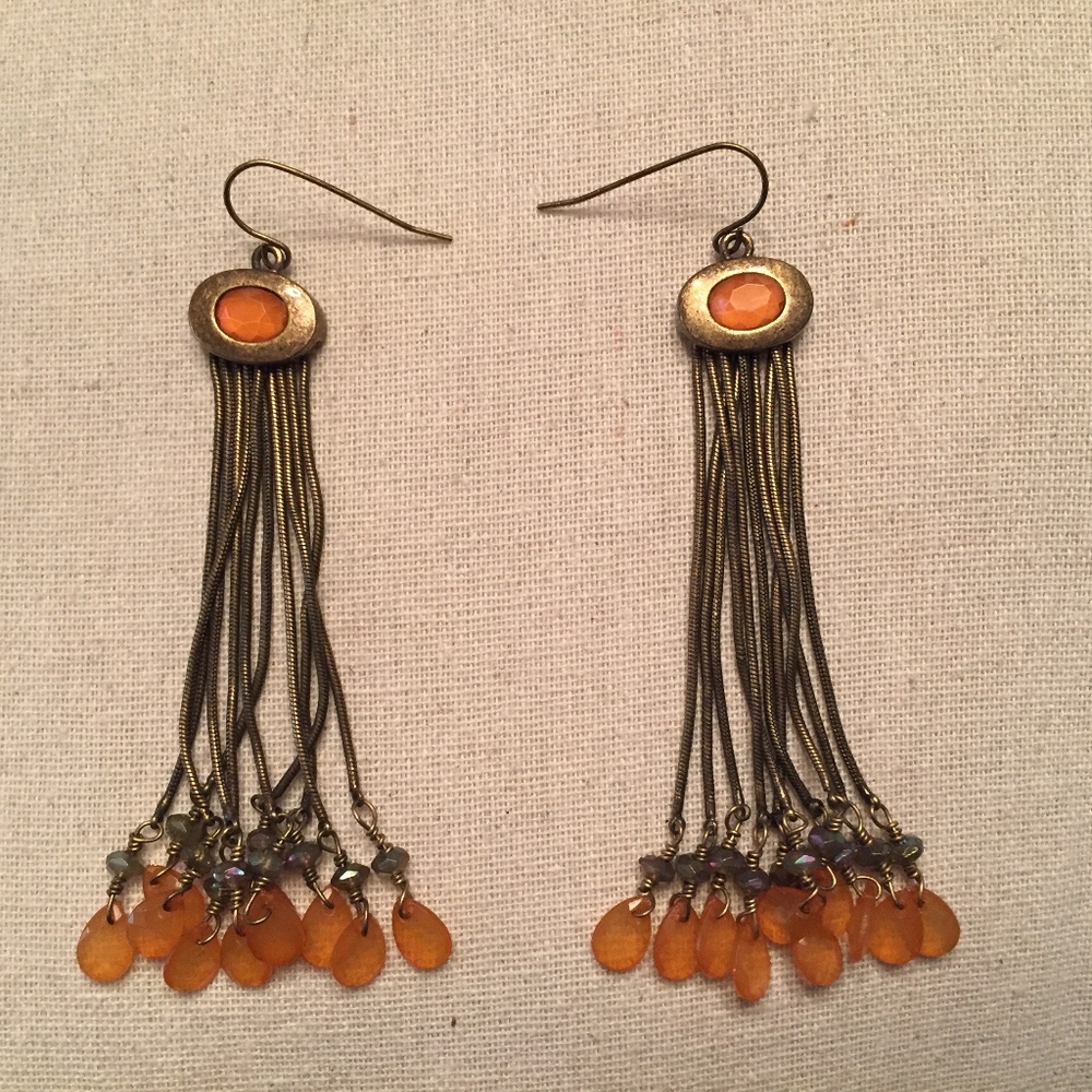 Bronze Strand Earrings